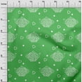 thumbnail image 3 of oneOone Tissu Polyester Lycra Vert Clair Théière Matériel de Robe Tissu Imprimé Tissu au Mètre 56 Pouces de Large, 3 of 4