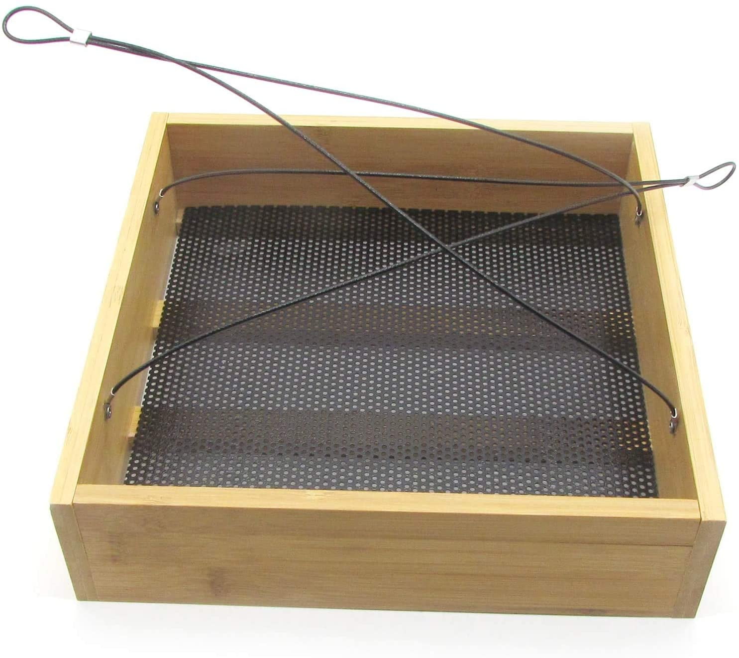 Eactive Premium Cedar Platform Tray Bird Feeder with Removable Rust-Free Tray and Cable, all Season Bird Feeder