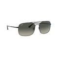 thumbnail image 6 of Ray-Ban RB3611-006/71 Black Square Grey Gradient Lens Steel Sunglasses, 6 of 6