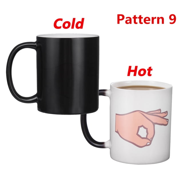 Circle Game Mug Heat Colour Change Ball Gazer Lad Game Joke Funny Secret Home Office Decor Creative Christmas Gift