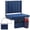 Navy Blue, variant on CONCETTA Stadium Seats with Back Support, 350 LBS Weight Capacity Thick Padded Bleacher Chair with Cup Holder, Storage Pocket, Padded Shoulder Strap & Built-in Handle for Sports Events, Navy Blue