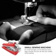 thumbnail image 3 of OULII 2 Pcs Petite Machine à Coudre Portable Rouge Plastique et Métal pour Couture et Réparations d'Urgence, 3 of 5