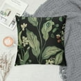 thumbnail image 2 of Nawypu  Throw Pillow Cover Lily Valley Fern Floral Buds Leaves Stems Hand Drawn Wildflower Spring Plant Square Pillow Case Cushion Cover for Home Car Decorative, 2 of 5