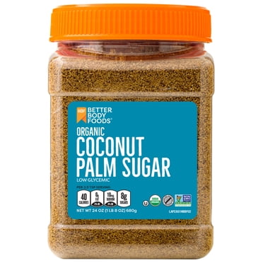 BetterBody Foods Organic Coconut Palm Sugar, 24 oz