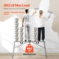 thumbnail image 3 of VEVOR Work Platform Adjustable Height Portable Scaffolding Platform 800 lb Load, 3 of 9