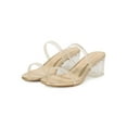 thumbnail image 5 of Bamboo Clear Double Strap Open Toe Block Heel 20082, 5 of 6