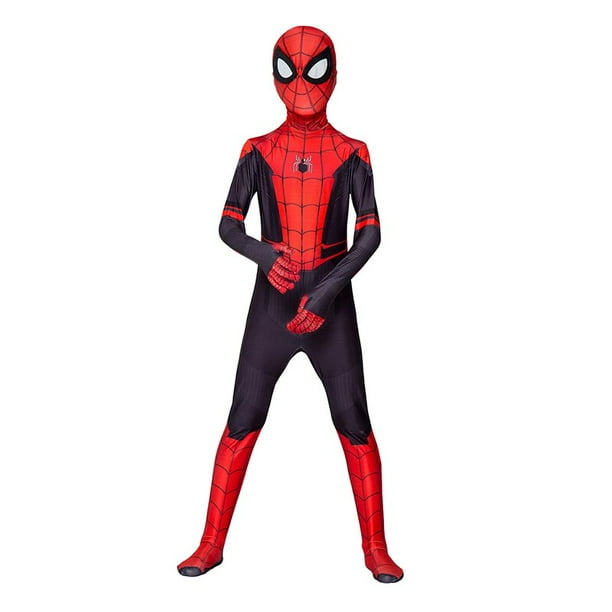 Conjunto de disfraz de superhéroe para niños, mono de SpiderMan, Spandex, Zentai, fiesta de Halloween Fivean unisex