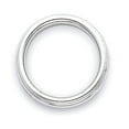 thumbnail image 4 of Primal Gold 14 Karat White Gold 3mm Milgrain Half Round Band Size 6.5, 4 of 7
