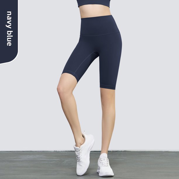 Pantalones de yoga de cinco puntos con base de cadera de melocotón para fitness desnudos de verano, pantalones cortos deportivos ajustados y elásticos para entrenamiento y adelgazamiento