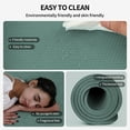 thumbnail image 6 of 4W Wide Yoga Mats, Extra Large 35" x 72" Pilates Matt, 10mm Thick Non Slip, TPE Tear-Resistant Exercise Mats for Home Workouts (Green), 6 of 8