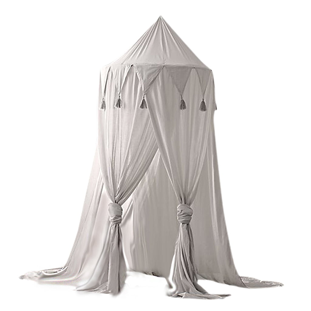 Kids Bed Canopy Hanging Mosquito Net Crib Castle Tent Nursery Play Room Decor 
