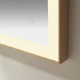 thumbnail image 6 of Vinnova Benevento 24" Rectangle LED Wall Mount Bathroom Vanity Mirror Gold Frame, 6 of 11