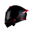 thumbnail image 3 of Casco Abatible De Moto Kov Thunder Racing Rojo Dot, 3 of 5