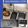 thumbnail image 4 of ModFusion 32-inch Black Kitchen Single Bowl Sink with Cup Washer, Cutting Board, Stainless Steel Nano Drop-In Modern Sink Workstation with Accessories, American Standard, 4 of 10