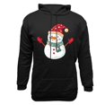 thumbnail image 4 of Jjayotai Christmas Hoodies for Men, Fashion Funny Printed Reindeer Snowman Hoodies, Long Sleeve Hooded Pullover Sweatshirts Black XXL, 4 of 5
