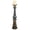 Antique Black, variant on Aurora 36 Inch Tall Spindle Floor Candleholder, Neutral Antique Black, Holds Your Candle