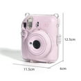 thumbnail image 6 of Camera Case Scratch-Resistant Crystal Storage Protective Cover With Straps Sticker Compatible For Instax Mini 12, 6 of 8