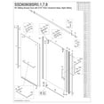 thumbnail image 4 of Kingston SSD60608SR0 Toledo 60" W x 60" H Right Handed Tub Door in Matte Black, 4 of 8