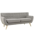 thumbnail image 2 of Allora Fabric Sofa in Light Gray, 2 of 4