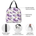 thumbnail image 2 of Kdxio Orchids Flowers Print Insulated Lunch Bag,Reusable Tote Lunch Box for Women Men,Leakproof Cooler Lunch Bags for Work Office Travel Picnic, 2 of 6