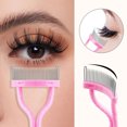 thumbnail image 4 of Visland Eyelash Comb Portable Eyelash Separator Tool Eyelash Definer Mascara Comb Cosmetic Brushes Tool for Easy Separation Effective Brows Grooming Brush, 4 of 8