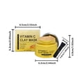 thumbnail image 2 of XWSHYW Máscaras La Mascarilla de Barro Facial con Vitamina C de Cúrcuma Limpia y Nutre Eficazmente La Piel Adecuada para Todo Tipo de Piel 100 G, 2 of 6