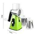 thumbnail image 2 of Hariumiu Vegetable Cutting Machine Kitchen Vegetable Slicer with 3 Replaceable Stainless Steel Blades Rotary Cheese Grater with Handle for Cucumber, 2 of 8