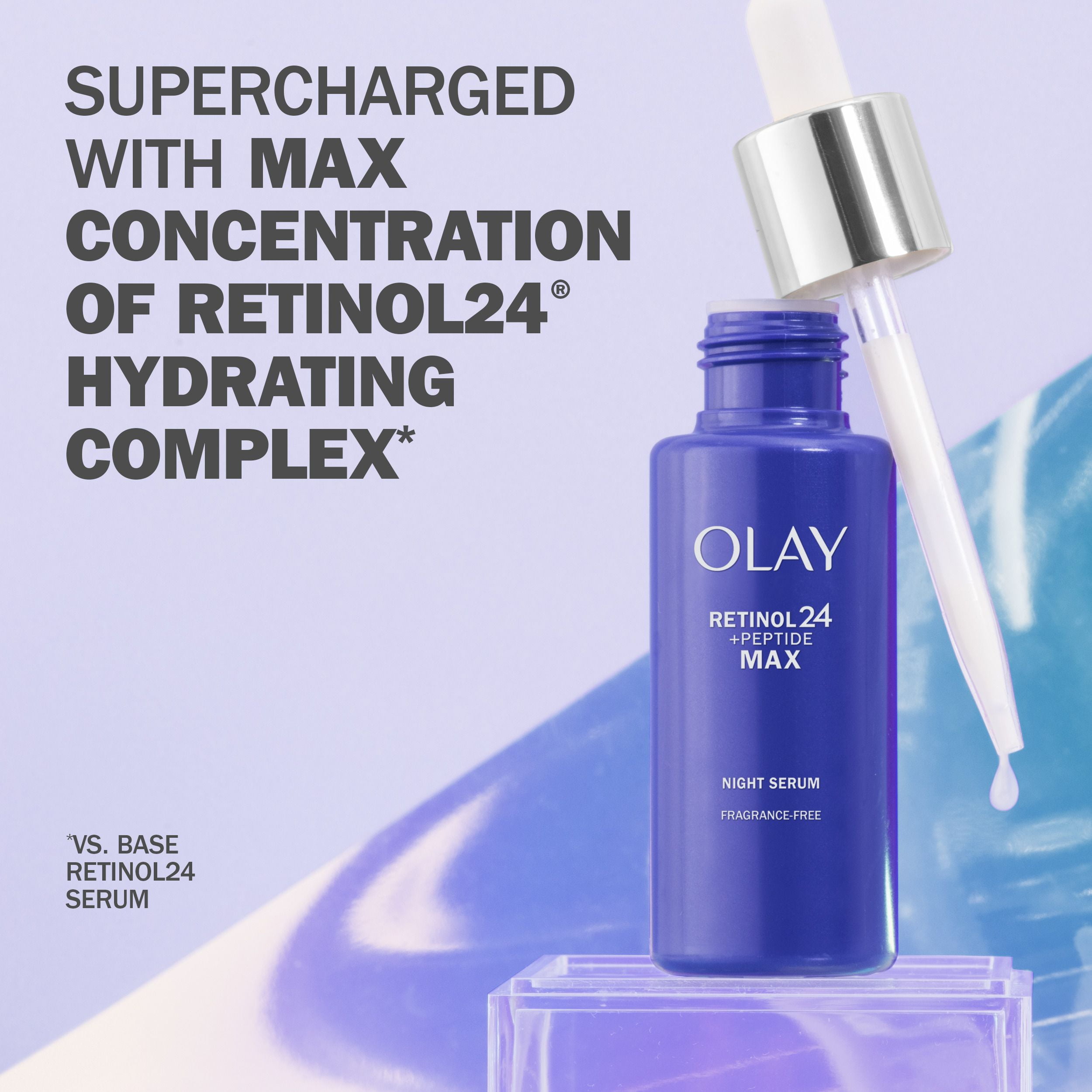 Sérum lissant de nuit Olay Rétinol 24 MAX, sans parfum, 40 mL (1,3 oz liq.) 40 mL