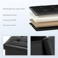 thumbnail image 4 of Storage Ottoman Toy Chest Folding Footrest Stool Seat .&#X.&#X.Linen Grey ( ), 4 of 7