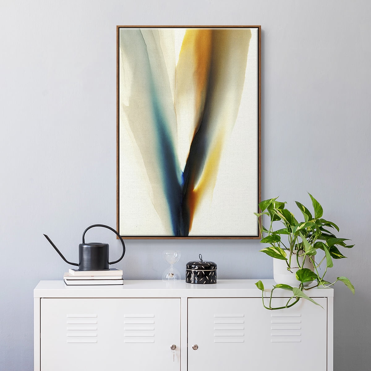 Surreal Tendencies Framed Premium Gallery Wrapped Canvas - Ready to Hang - 27 x 41 - Walnut Floating Frame