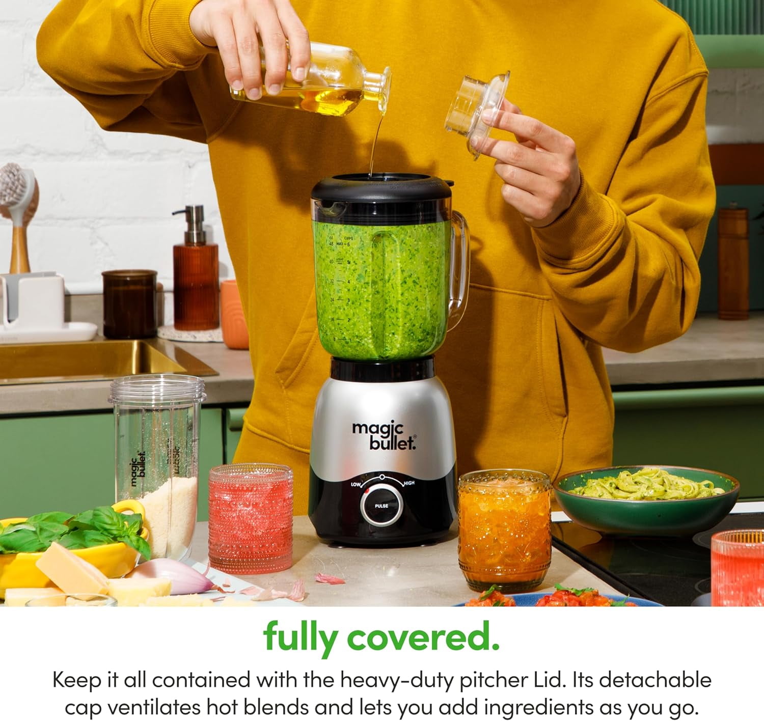 Magic Bullet Combo 600W Blender, Silver