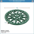 thumbnail image 2 of Minuteman International Enameled Sunburst Round Trivet for Stoves, 7 Inch Diameter, Green, 2 of 2