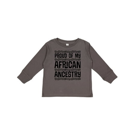 

Inktastic Black History Proud African Ancestry Gift Toddler Boy or Toddler Girl Long Sleeve T-Shirt