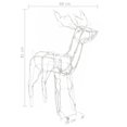 thumbnail image 4 of vidaXL 3 Piece Christmas Light Display Reindeers 229 LEDs, 4 of 5