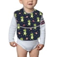 thumbnail image 6 of Zufioo Dinosaur Astronaut Print Toddler Adjustable Waterproof Bib, 11.6x15 Inch Feeding Bib Suitable for 6-24 Month Babies, 6 of 8