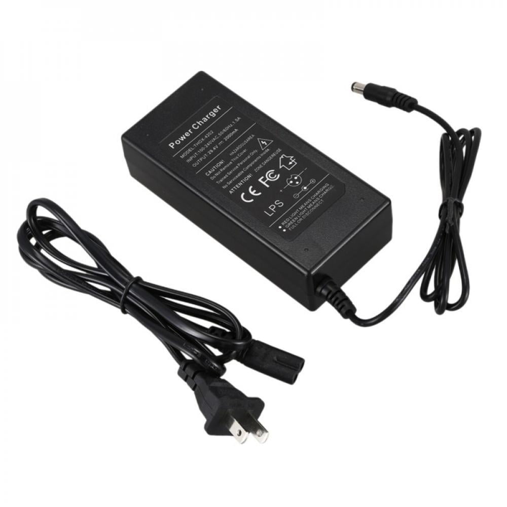29.4V Volt 2A Battery Charger For Electric Car E-bike Scooter With Adapter 