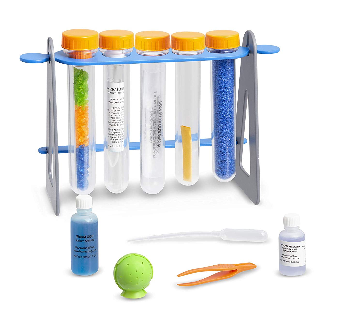 Discovery Kids Test Tubes Science 19Piece Kit with 5 Educational