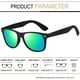 thumbnail image 4 of Gafas de sol Joopin Square Polarized UV400 con lente verde espejada, 4 of 5