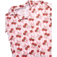 thumbnail image 3 of Princess Rose Girls Pajamas Set Cute Sleep Shirt Top Pajama Pants Shorts with Scrunchie 4 Piece, 3 of 7