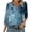 D Multicolor, variant on Womens Spring Summer 3/4 Sleeves Shirts Floral Printed V Neck Cute Tees Comfy Casual Loose Fit Blouses G Multicolor XL