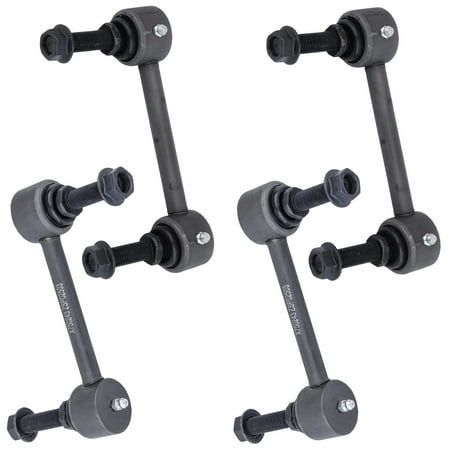 Detroit Axle - 4pc Sway Bars for 06-10 Hummer H3, 09-10 H3T, 4 Front and Rear Sway Bar Links 2006 2007 2008 2009 2010 Replacement