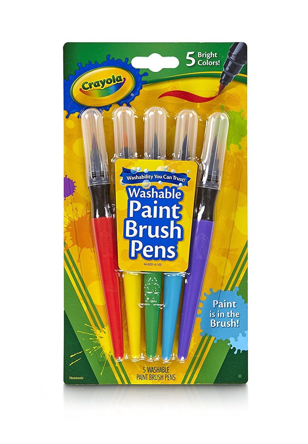 Crayola Paint Brush Pens (Pack Of 5)