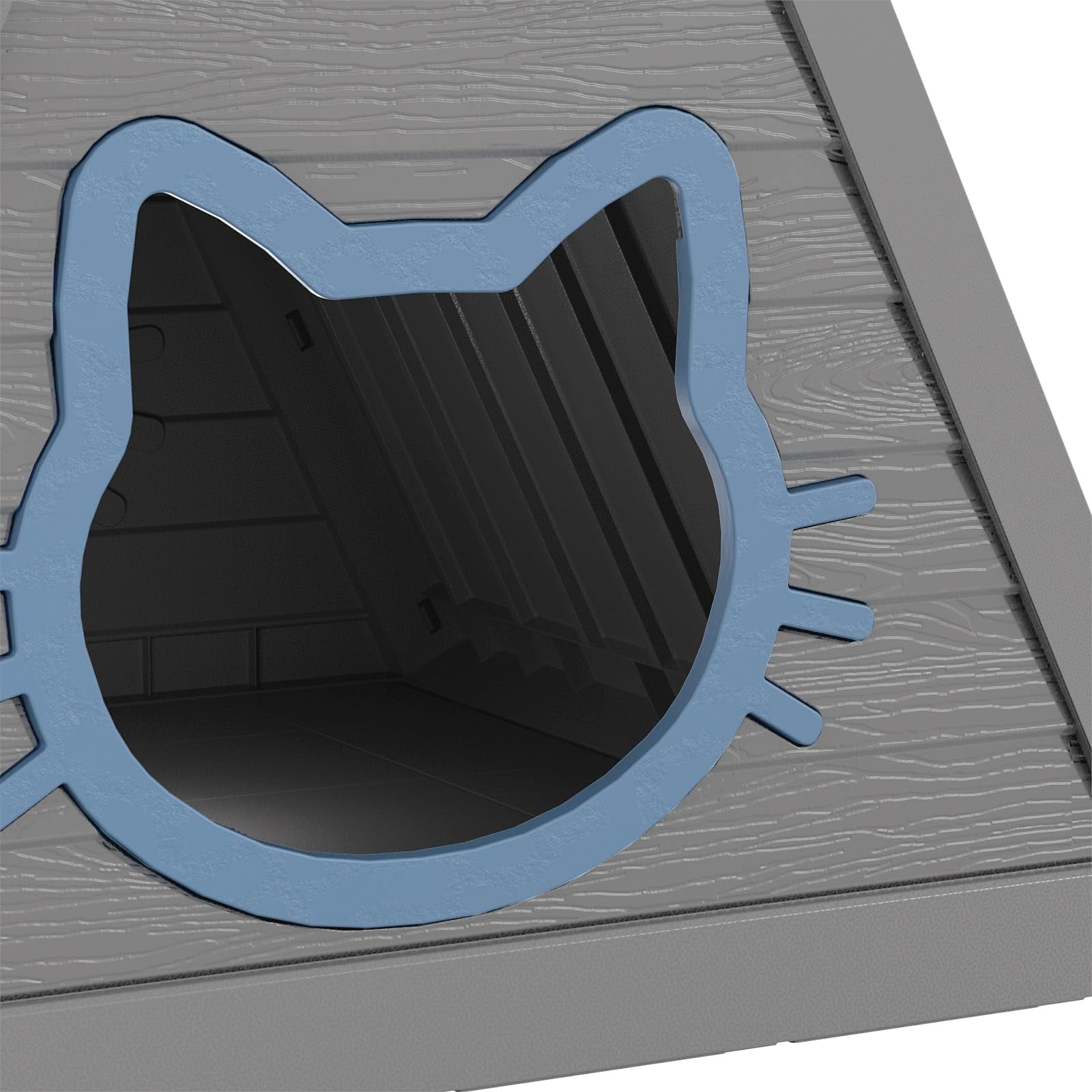 Cat House for Indoor & Outdoor Use - Spacious Weatherproof Shelter for Cats, Feral Cats - Easy to Install & Clean - Ideal for Home, Balcony (23.82 * 25.59 * 25.67 Inches)