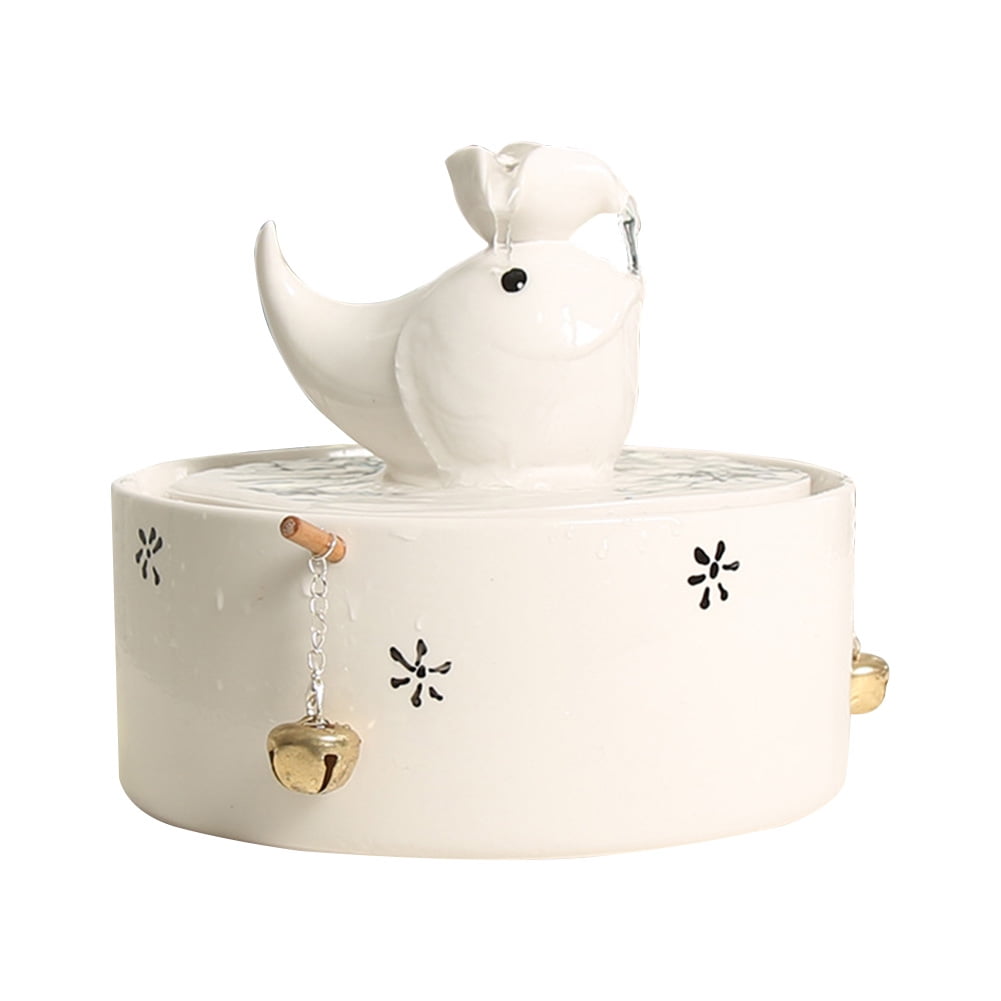 Akoyovwerve Ceramic Cat Drinking Water Fountain Pet Fountain Automatic