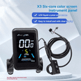 thumbnail image 4 of Electric Bike Intelligent Display X3 24V 36V 48V Colorful LCD Display 6pin SM Connection Plug, 4 of 8