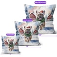 thumbnail image 4 of Hello Winter French Bulldog Frosty Morning Walk Welcome Snowy Christmas Pillow Cushion Double Sided Dog Lover Gifts Throw Pillow - 02018, 4 of 4
