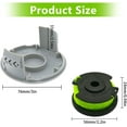 thumbnail image 5 of Carrete de repuesto para cepillo Ryobi RAC142 de 36 V, accesorio de recortadora, carrete de repuesto para recortadora, para cepillos de radio RLT36B33 y RY36LT33A-0 (4 carretes), 5 of 5