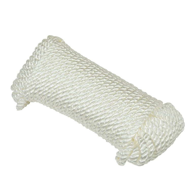 1/4 in. x 100 ft. White Twisted Nylon Rope