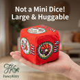 thumbnail image 2 of FancyKitty 3-in-1 Interactive Catnip 3-Piece Ball & Kicker Pillow Cat Toy Set with Plush Dice & Rolling Ball, Yellow Dice, 2 of 10