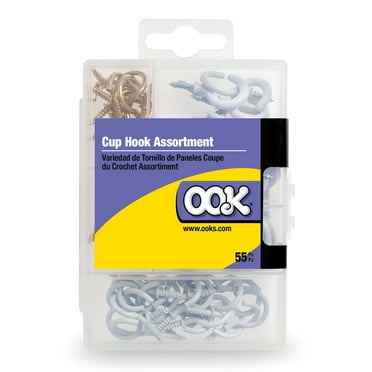 OOK Cup Hangers, Cup Hook Assortment, Steel, 55 Pieces